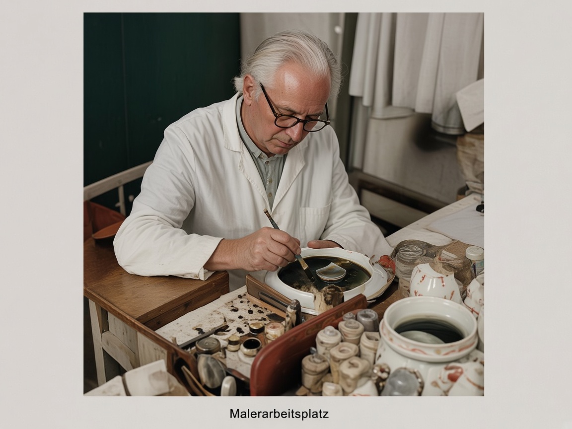 Maler am Arbeitsplatz